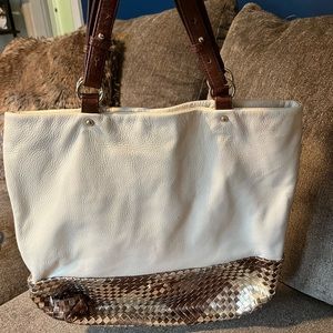 Elliot Luca white soft leather bag